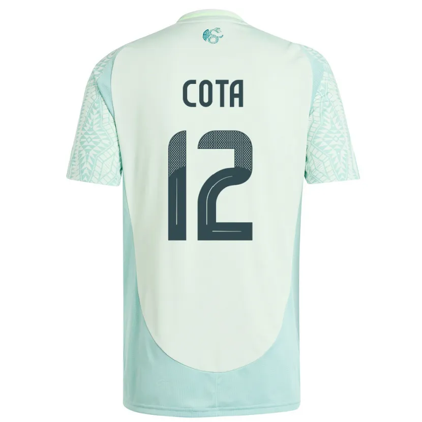 Danxen Kinder Mexiko Rodolfo Cota #12 Leinengrün Auswärtstrikot Trikot 24-26 T-Shirt Schweiz