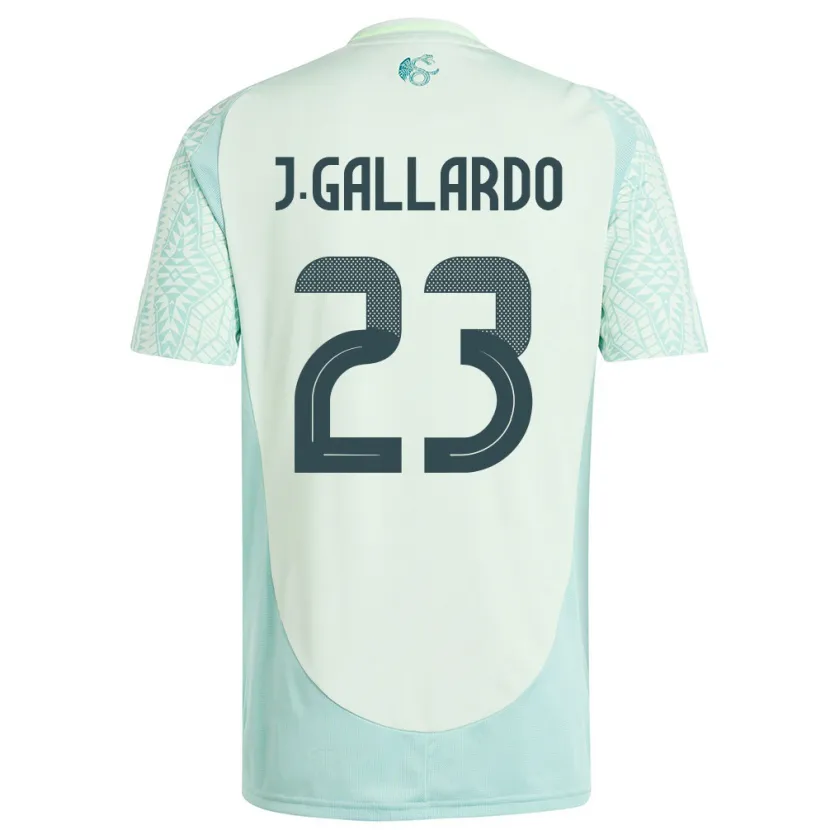 Danxen Kinder Mexiko Jesus Gallardo #23 Leinengrün Auswärtstrikot Trikot 24-26 T-Shirt Schweiz