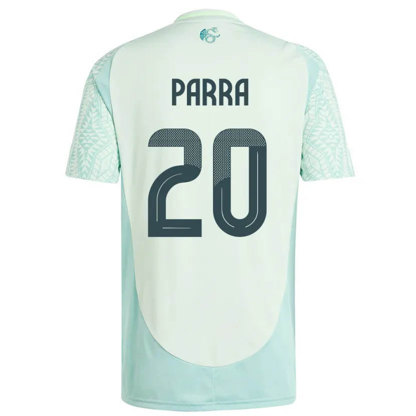 Danxen Kinder Mexiko Rodrigo Parra #20 Leinengrün Auswärtstrikot Trikot 24-26 T-Shirt Schweiz