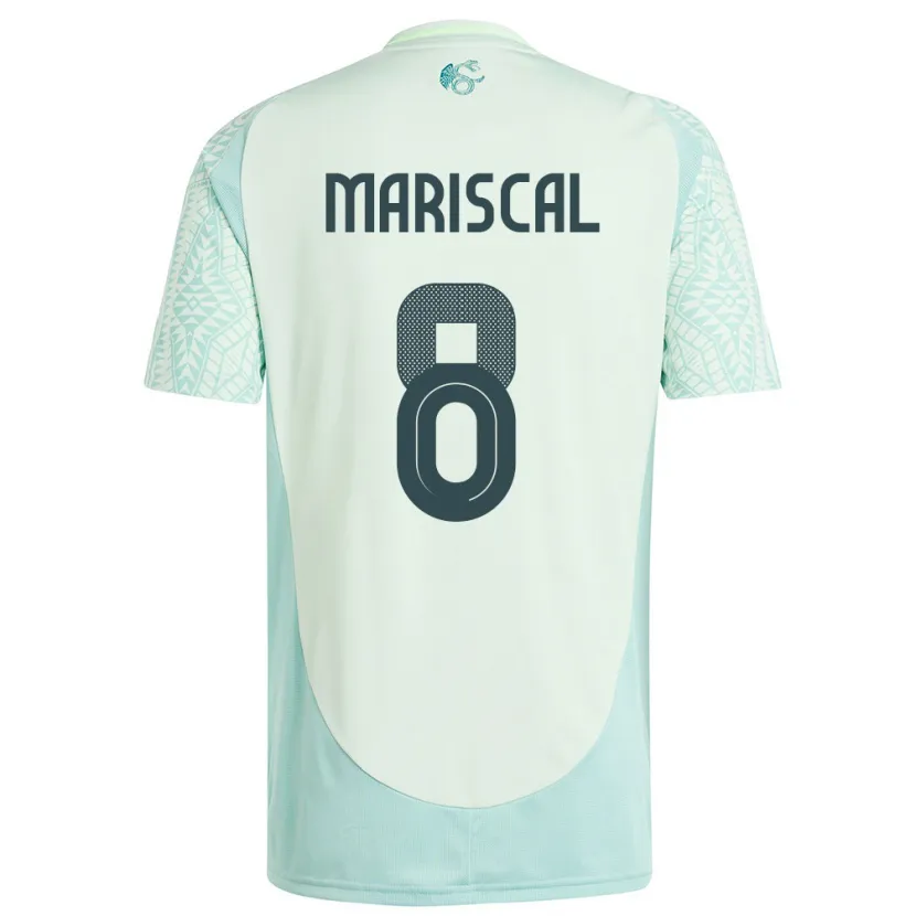 Danxen Kinder Mexiko Salvador Mariscal #8 Leinengrün Auswärtstrikot Trikot 24-26 T-Shirt Schweiz