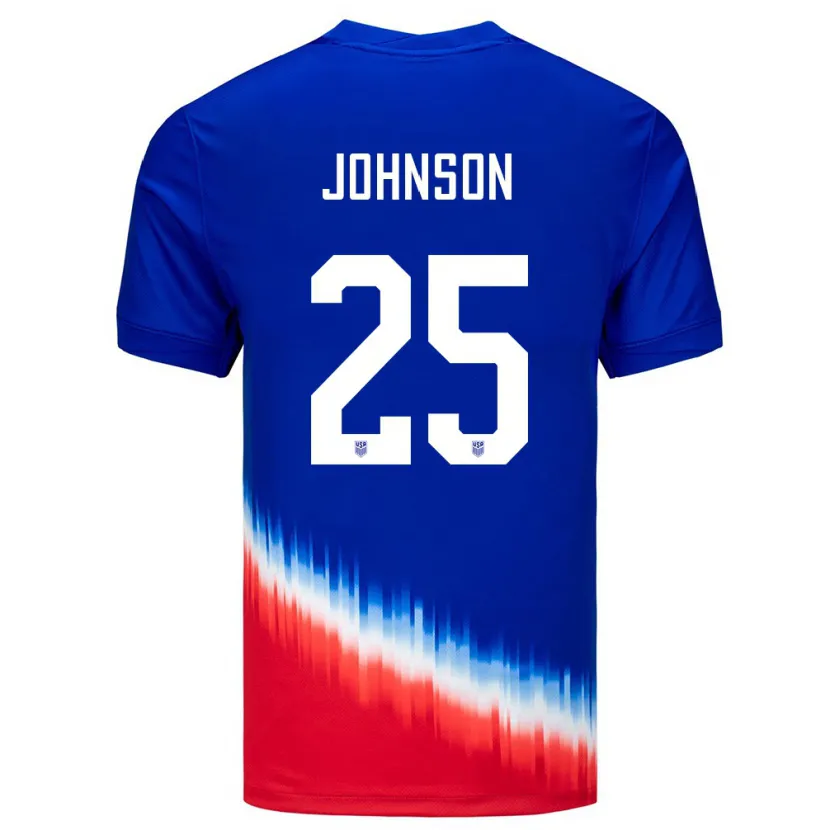 Danxen Kinder Vereinigte Staaten Sean Johnson #25 Blau Auswärtstrikot Trikot 24-26 T-Shirt Schweiz