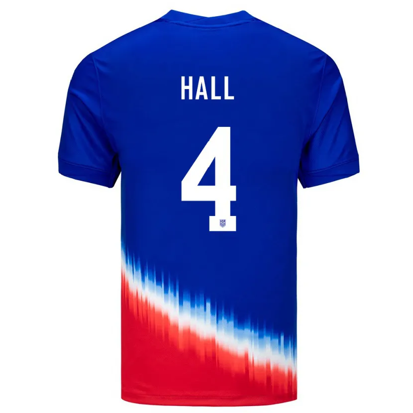 Danxen Kinder Vereinigte Staaten Tyler Hall #4 Blau Auswärtstrikot Trikot 24-26 T-Shirt Schweiz
