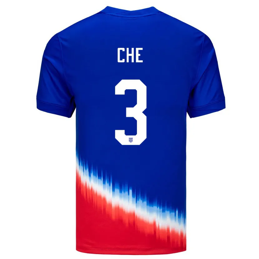 Danxen Kinder Vereinigte Staaten Justin Che #3 Blau Auswärtstrikot Trikot 24-26 T-Shirt Schweiz