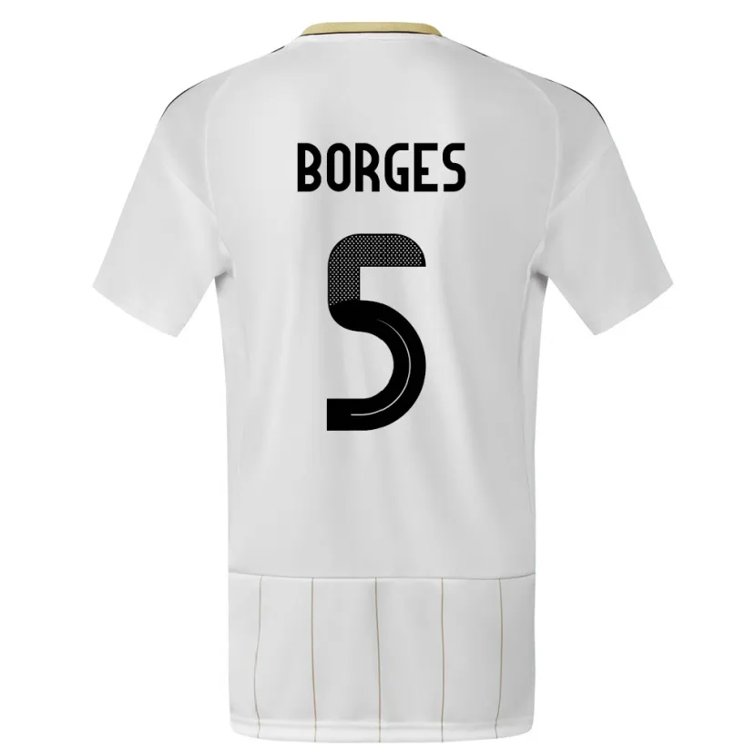 Danxen Kinder Costa Rica Celso Borges #5 Weiß Auswärtstrikot Trikot 24-26 T-Shirt Schweiz