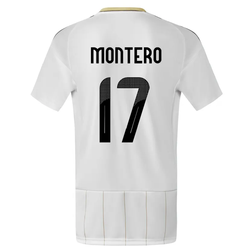 Danxen Kinder Costa Rica Michelle Montero #17 Weiß Auswärtstrikot Trikot 24-26 T-Shirt Schweiz