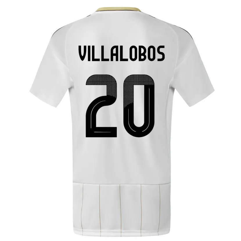 Danxen Kinder Costa Rica Fabiola Villalobos #20 Weiß Auswärtstrikot Trikot 24-26 T-Shirt Schweiz