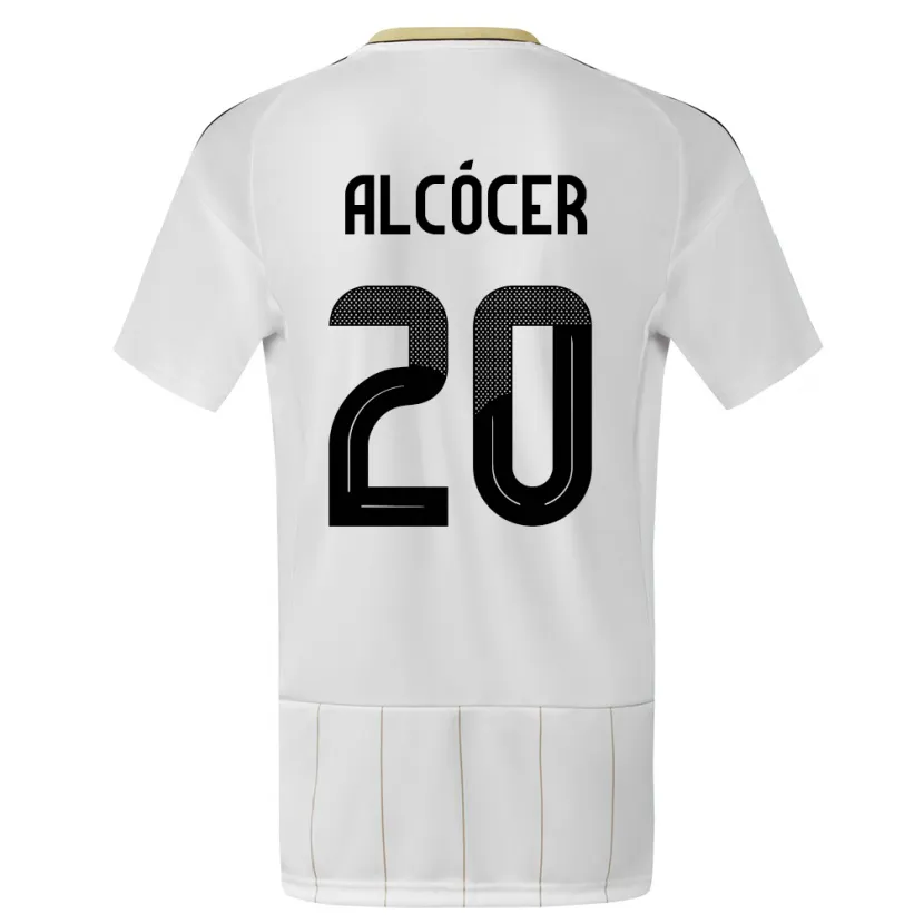 Danxen Kinder Costa Rica Josimar Alcocer #20 Weiß Auswärtstrikot Trikot 24-26 T-Shirt Schweiz