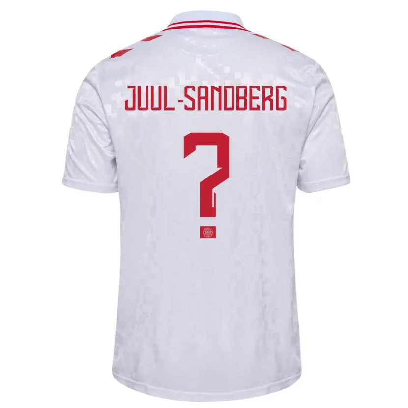 Danxen Kinder Dänemark Nikolaj Juul-Sandberg #0 Weiß Auswärtstrikot Trikot 24-26 T-Shirt Schweiz
