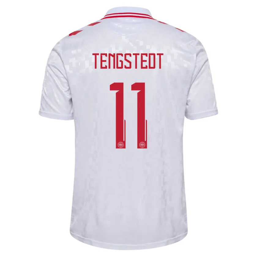 Danxen Kinder Dänemark Casper Tengstedt #11 Weiß Auswärtstrikot Trikot 24-26 T-Shirt Schweiz