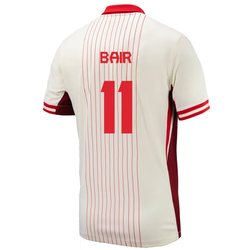 Danxen Kinder Kanada Theo Bair #11 Weiß Auswärtstrikot Trikot 24-26 T-Shirt Schweiz