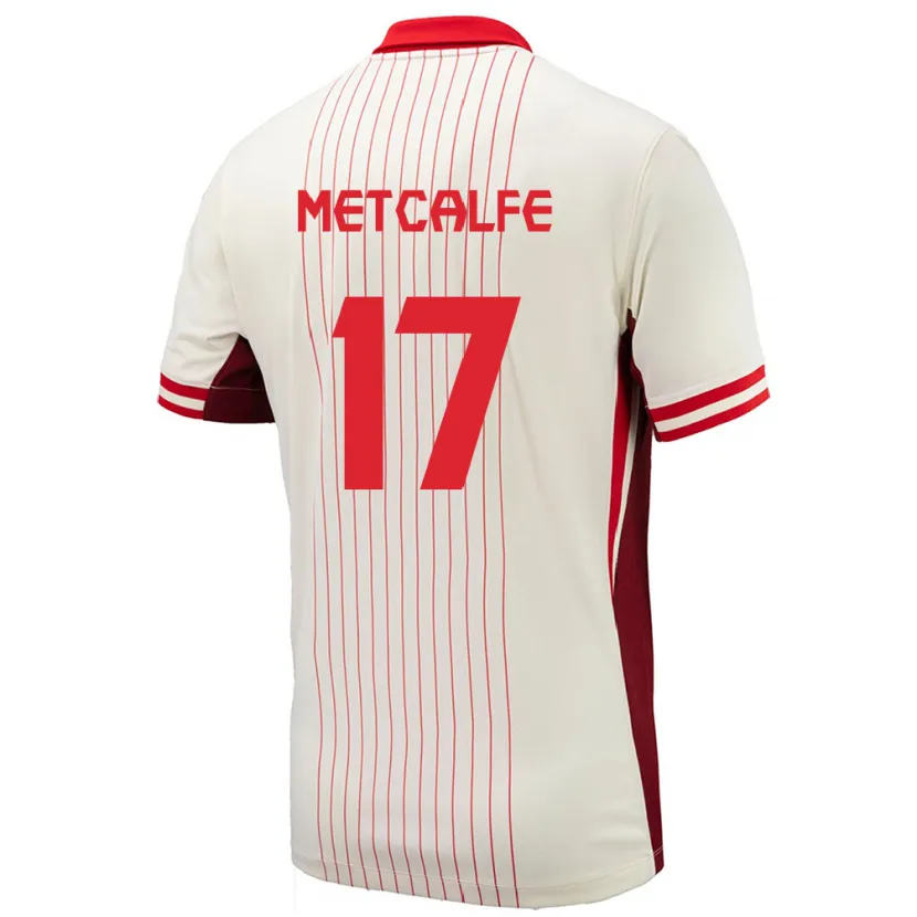 Danxen Kinder Kanada Patrick Metcalfe #17 Weiß Auswärtstrikot Trikot 24-26 T-Shirt Schweiz