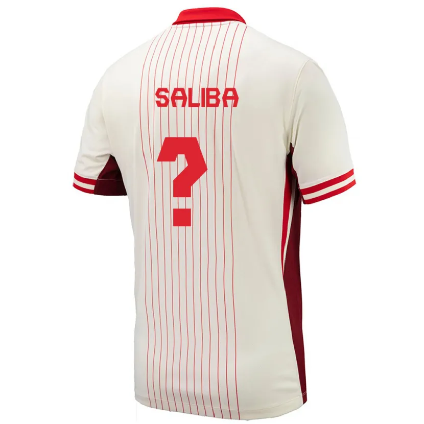 Danxen Kinder Kanada Nathan Dylan Saliba #0 Weiß Auswärtstrikot Trikot 24-26 T-Shirt Schweiz