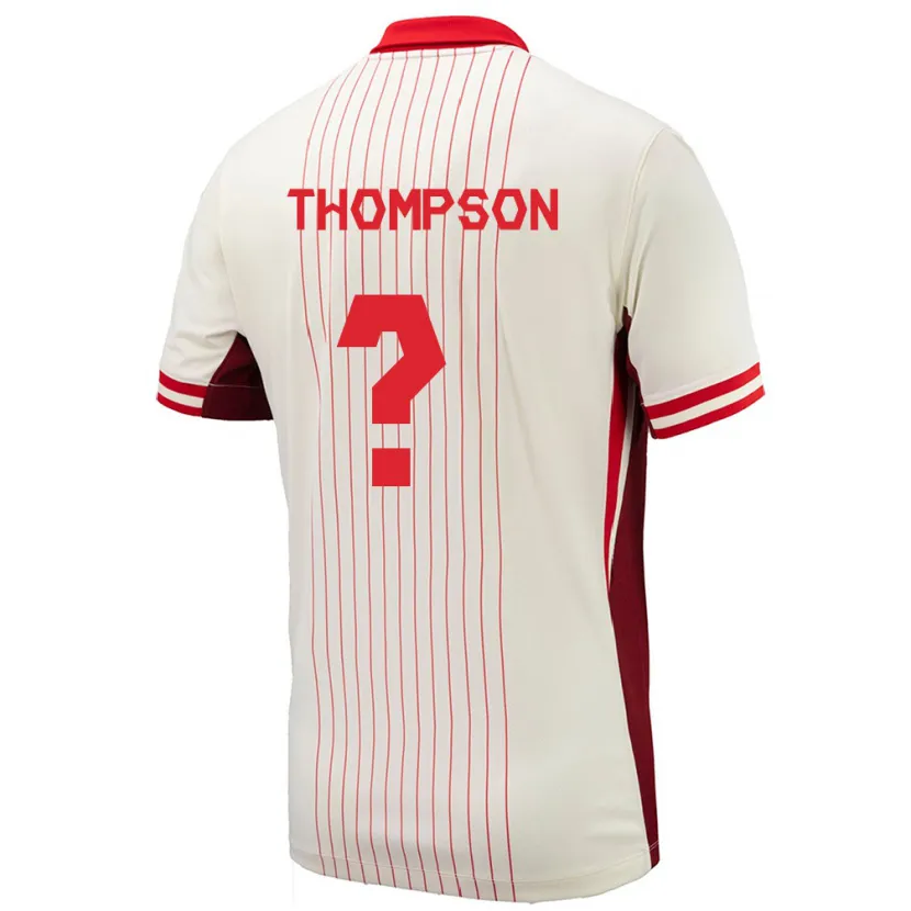 Danxen Kinder Kanada Kosi Thompson #0 Weiß Auswärtstrikot Trikot 24-26 T-Shirt Schweiz