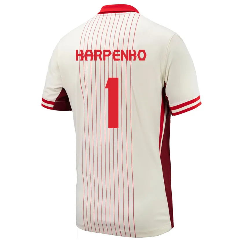 Danxen Kinder Kanada Anna Karpenko #1 Weiß Auswärtstrikot Trikot 24-26 T-Shirt Schweiz