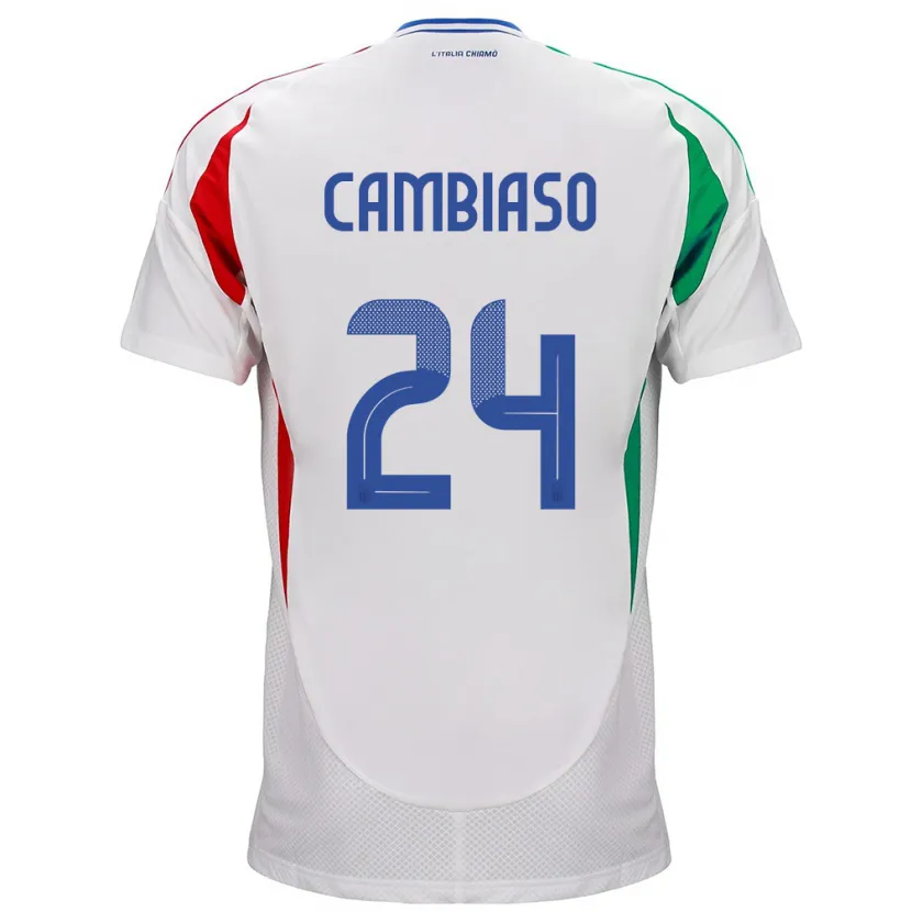 Danxen Kinder Italien Andrea Cambiaso #24 Weiß Auswärtstrikot Trikot 24-26 T-Shirt Schweiz