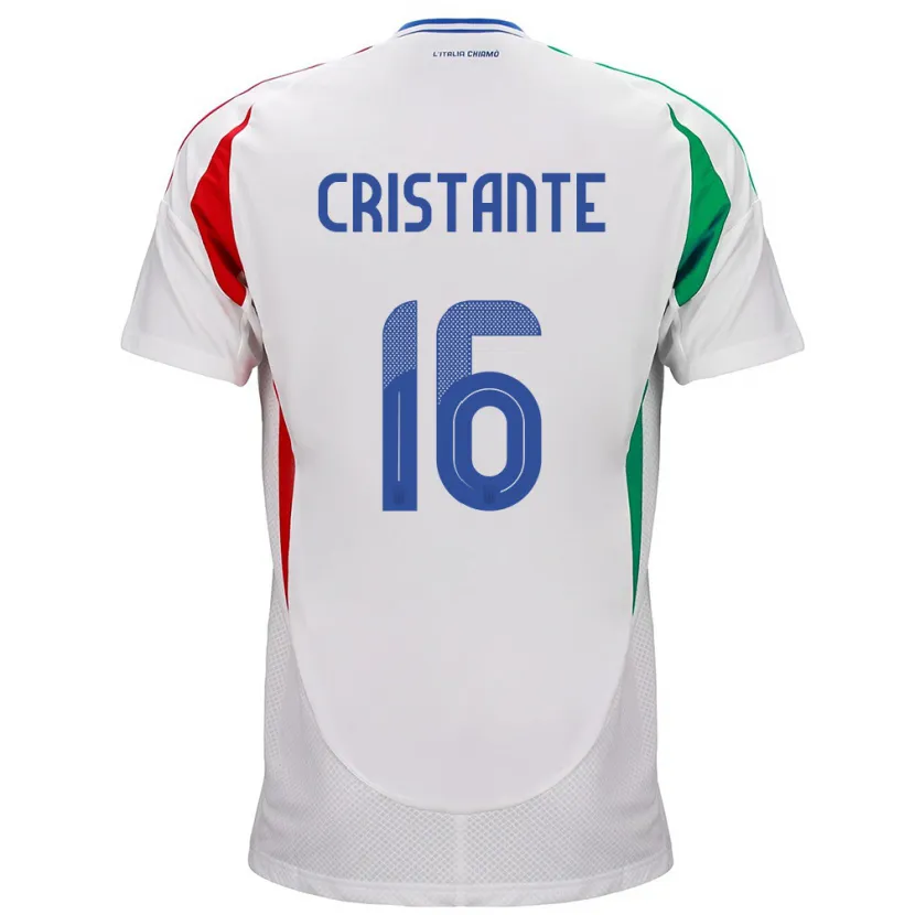 Danxen Kinder Italien Bryan Cristante #16 Weiß Auswärtstrikot Trikot 24-26 T-Shirt Schweiz