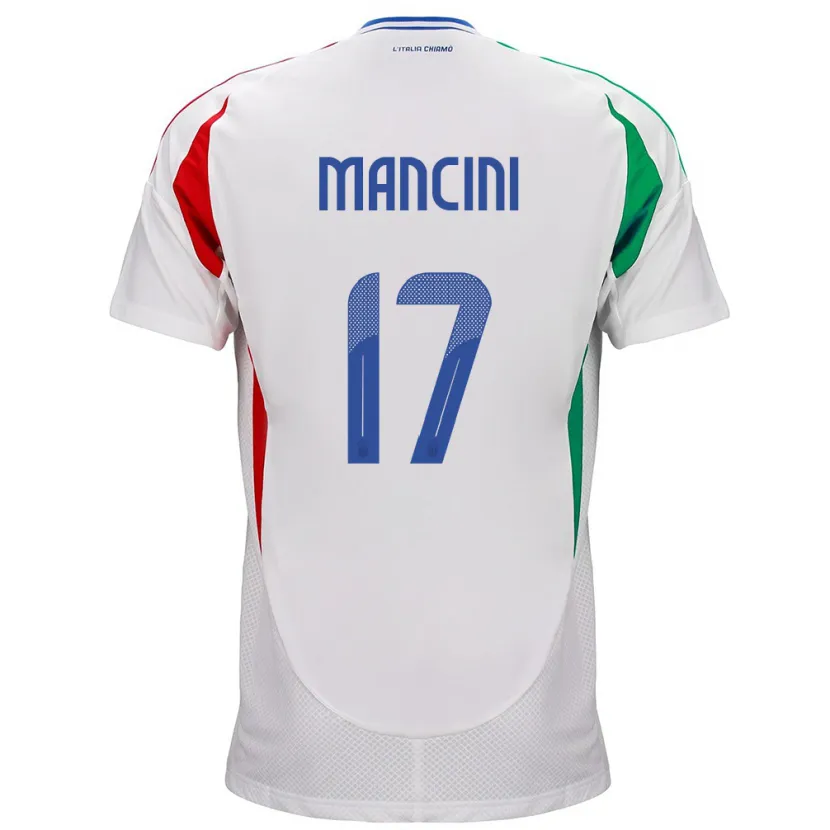 Danxen Kinder Italien Gianluca Mancini #17 Weiß Auswärtstrikot Trikot 24-26 T-Shirt Schweiz