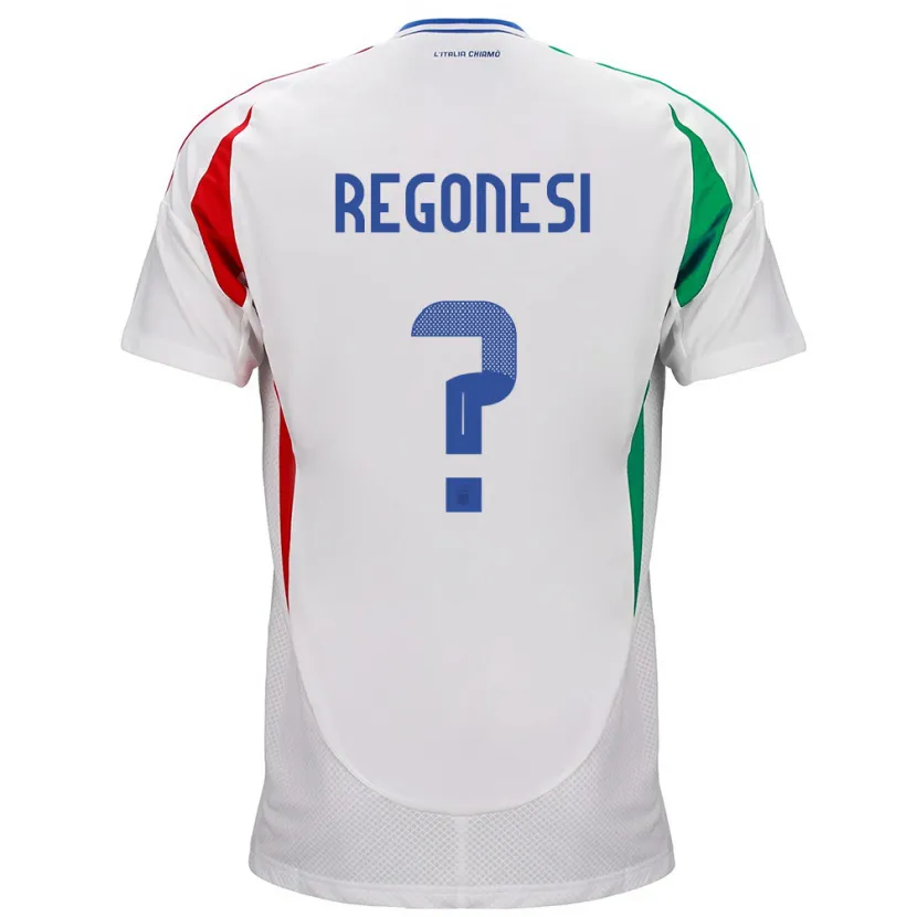 Danxen Kinder Italien Iacopo Regonesi #0 Weiß Auswärtstrikot Trikot 24-26 T-Shirt Schweiz