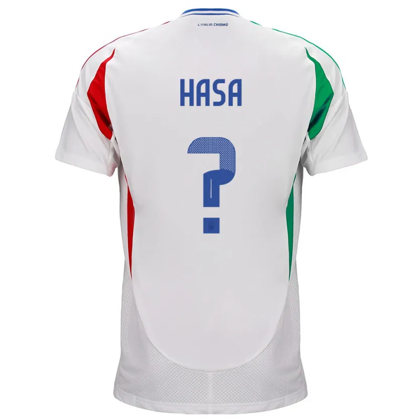 Danxen Kinder Italien Luis Hasa #0 Weiß Auswärtstrikot Trikot 24-26 T-Shirt Schweiz