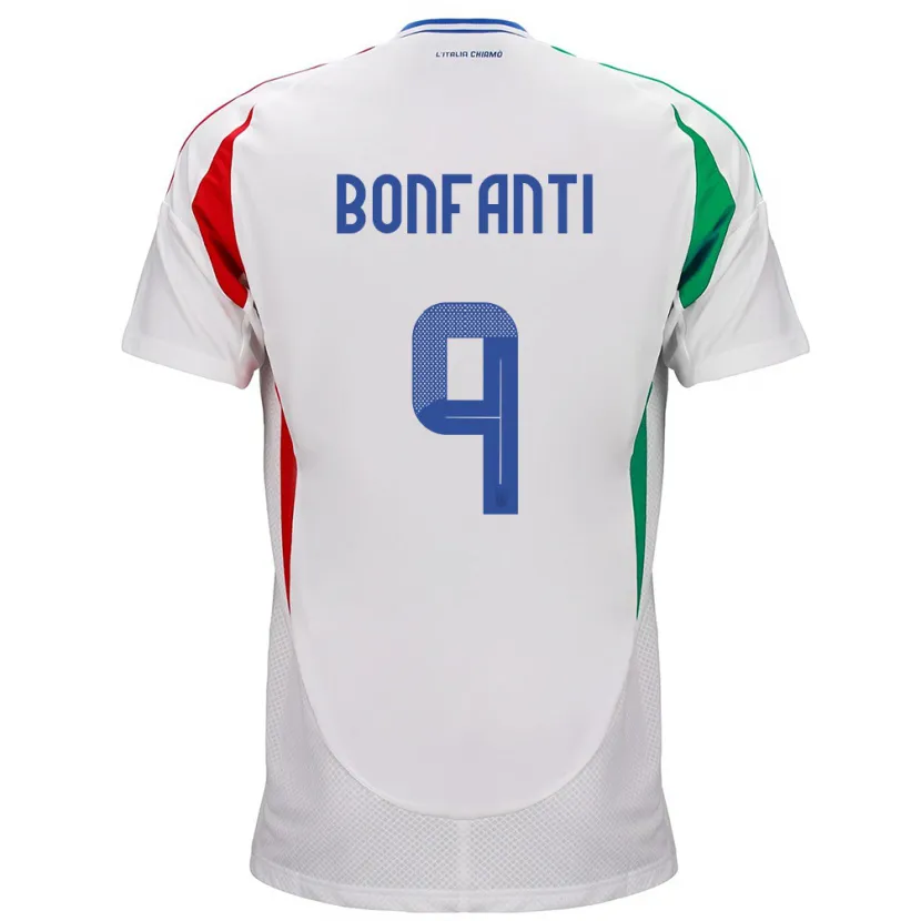 Danxen Kinder Italien Nicholas Bonfanti #9 Weiß Auswärtstrikot Trikot 24-26 T-Shirt Schweiz