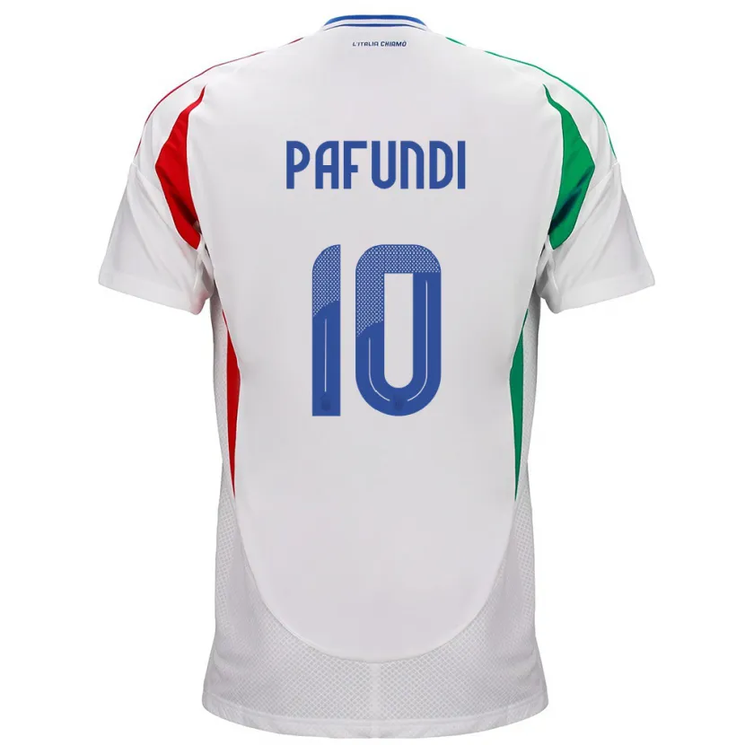 Danxen Kinder Italien Simone Pafundi #10 Weiß Auswärtstrikot Trikot 24-26 T-Shirt Schweiz