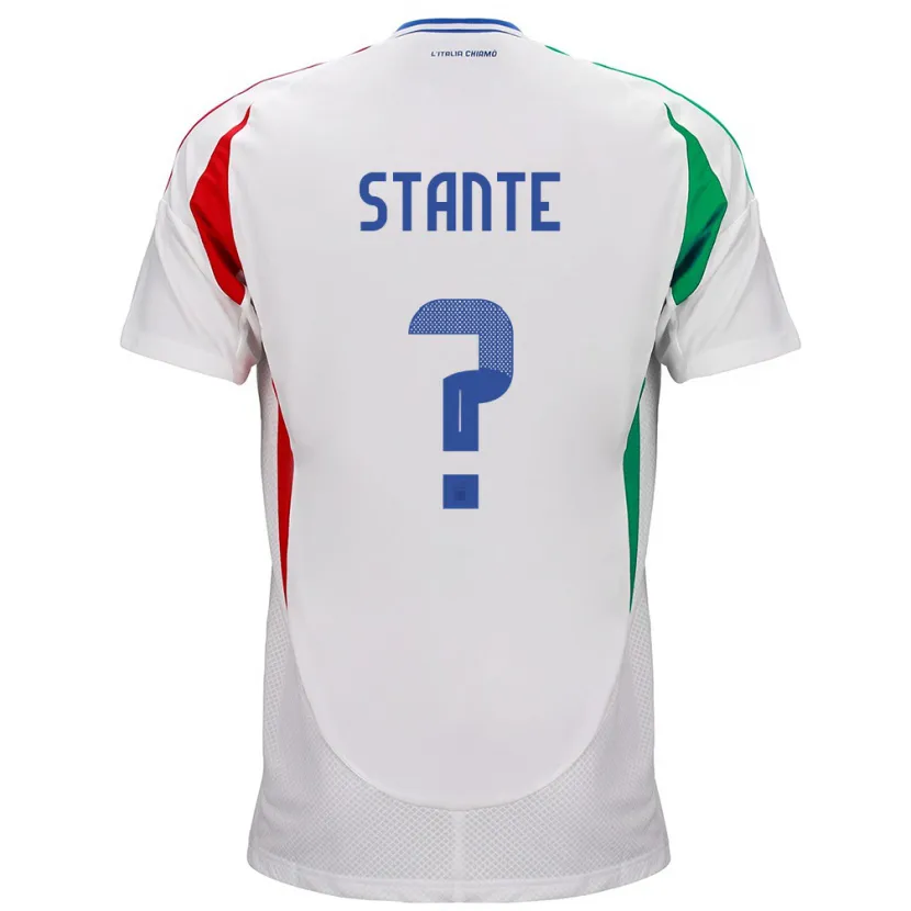 Danxen Kinder Italien Francesco Stante #0 Weiß Auswärtstrikot Trikot 24-26 T-Shirt Schweiz