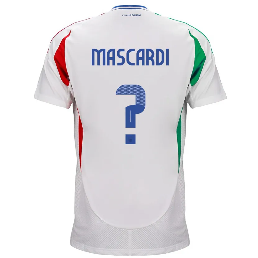 Danxen Kinder Italien Diego Mascardi #0 Weiß Auswärtstrikot Trikot 24-26 T-Shirt Schweiz