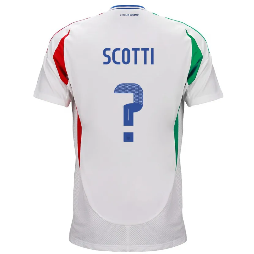 Danxen Kinder Italien Filippo Scotti #0 Weiß Auswärtstrikot Trikot 24-26 T-Shirt Schweiz