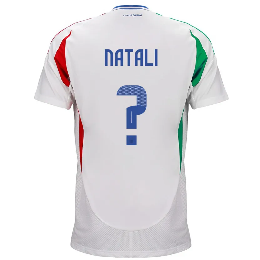 Danxen Kinder Italien Andrea Natali #0 Weiß Auswärtstrikot Trikot 24-26 T-Shirt Schweiz