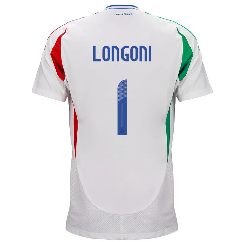 Danxen Kinder Italien Alessandro Longoni #1 Weiß Auswärtstrikot Trikot 24-26 T-Shirt Schweiz