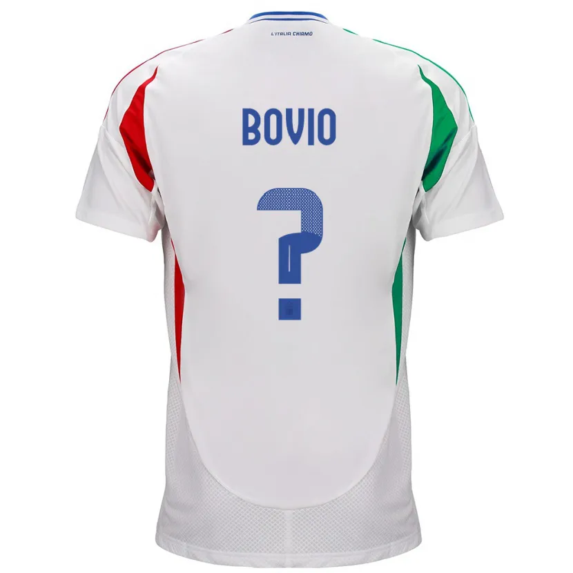 Danxen Kinder Italien Leonardo Bovio #0 Weiß Auswärtstrikot Trikot 24-26 T-Shirt Schweiz