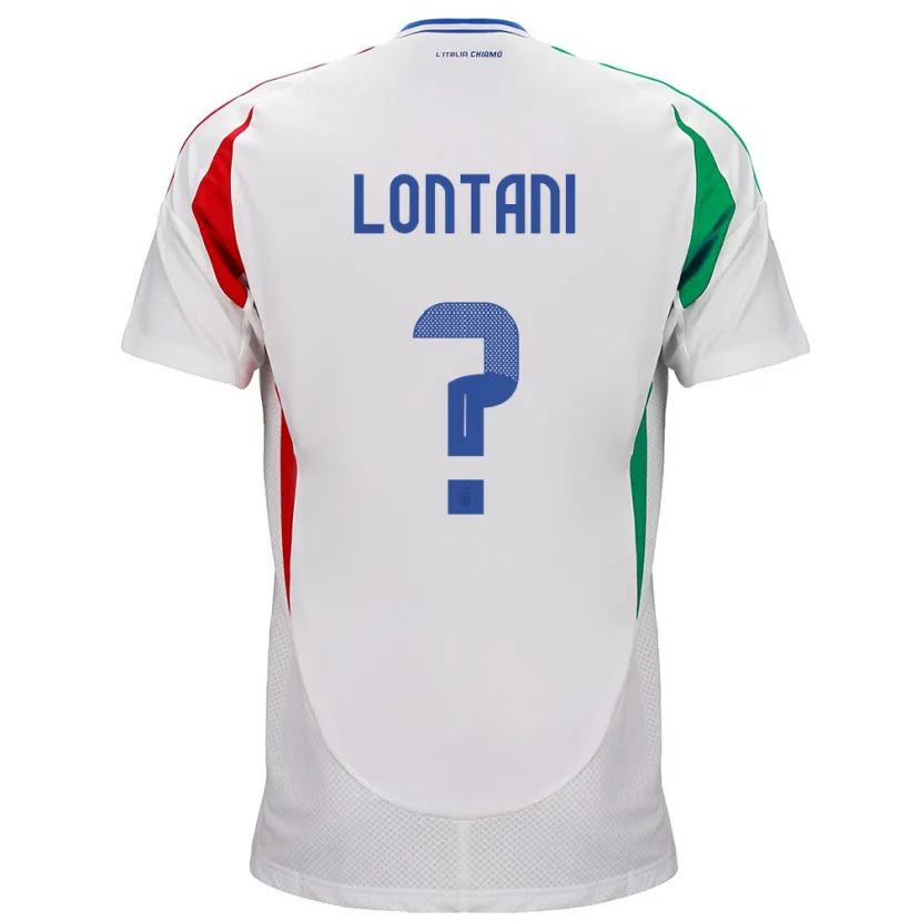 Danxen Kinder Italien Simone Lontani #0 Weiß Auswärtstrikot Trikot 24-26 T-Shirt Schweiz