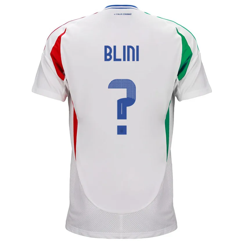 Danxen Kinder Italien Oliver Blini #0 Weiß Auswärtstrikot Trikot 24-26 T-Shirt Schweiz
