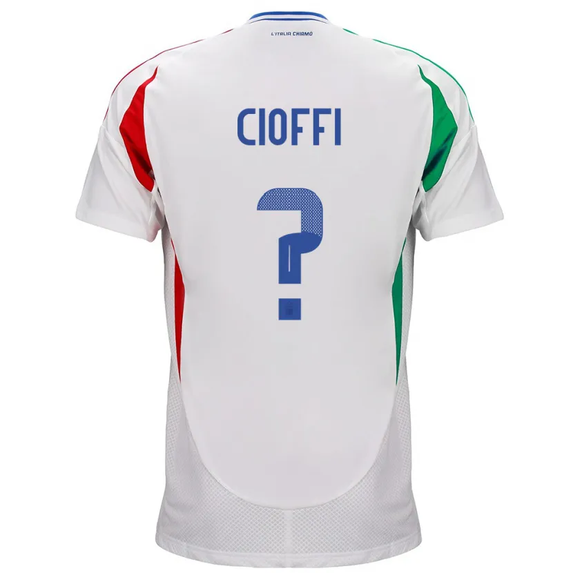 Danxen Kinder Italien Cristian Cioffi #0 Weiß Auswärtstrikot Trikot 24-26 T-Shirt Schweiz