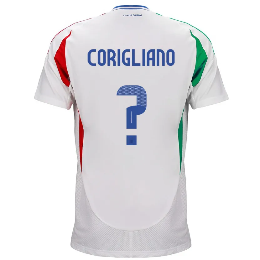 Danxen Kinder Italien Thomas Corigliano #0 Weiß Auswärtstrikot Trikot 24-26 T-Shirt Schweiz