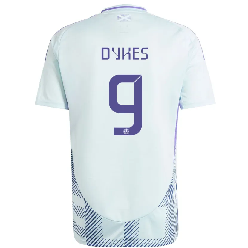 Danxen Kinder Schottland Lyndon Dykes #9 Helles Mintblau Auswärtstrikot Trikot 24-26 T-Shirt Schweiz