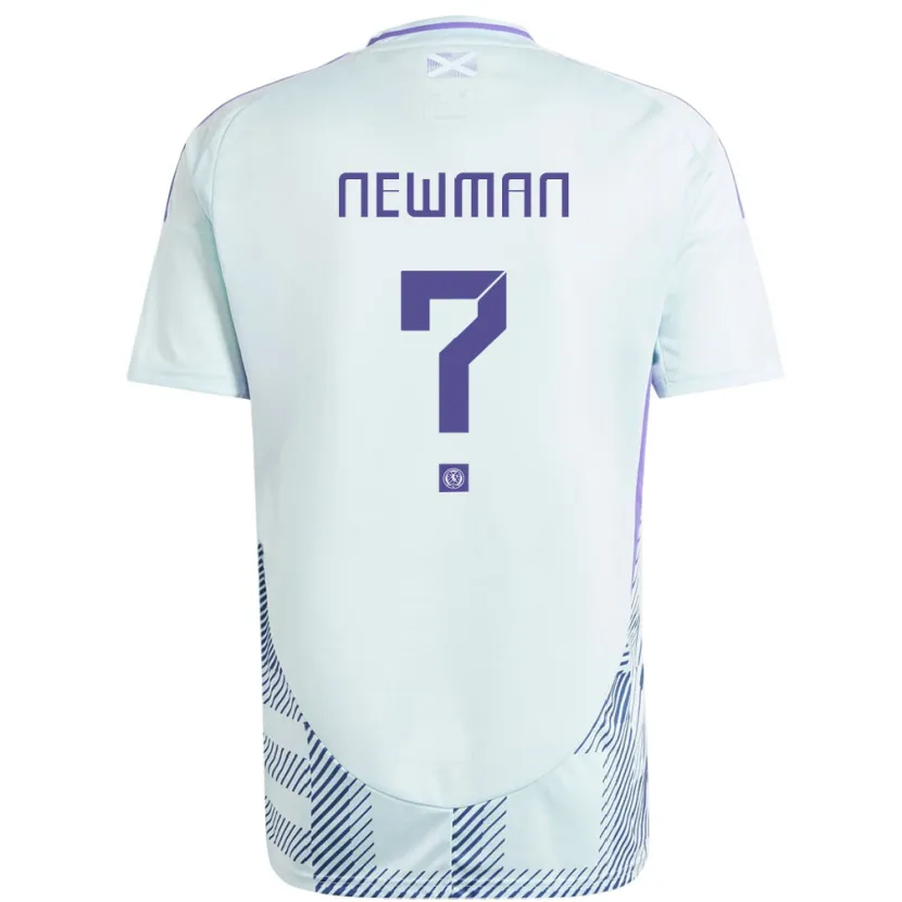 Danxen Kinder Schottland Jack Newman #0 Helles Mintblau Auswärtstrikot Trikot 24-26 T-Shirt Schweiz