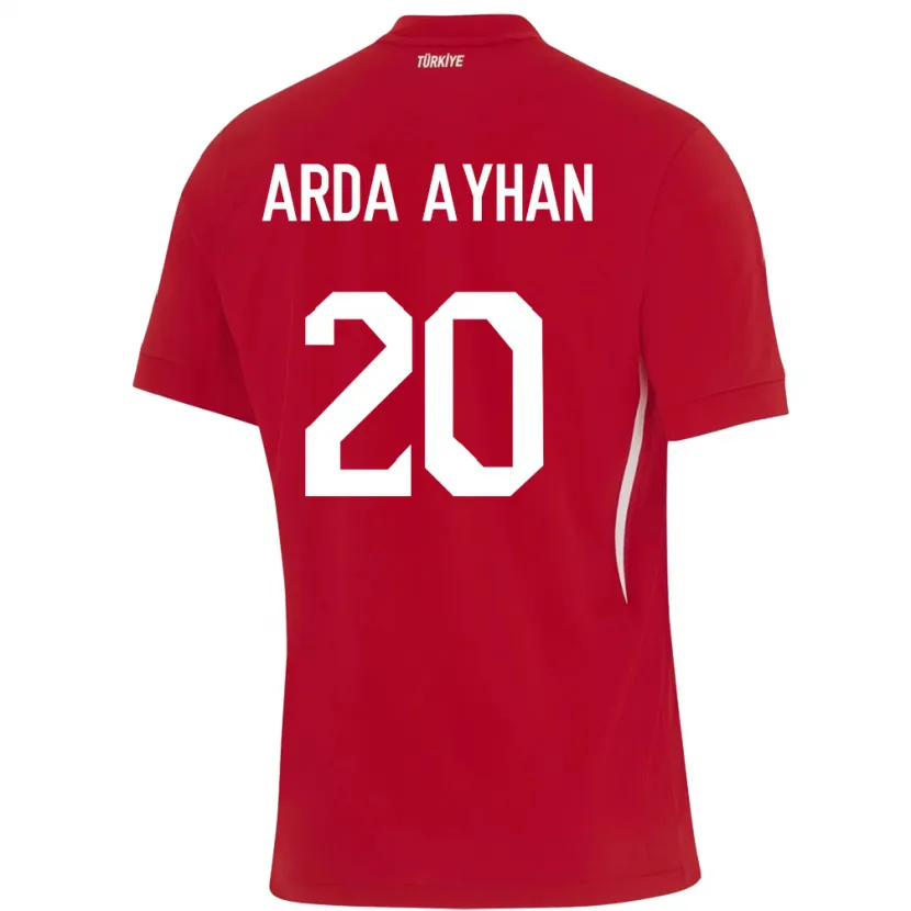 Danxen Kinder Türkei Murat Arda Ayhan #20 Rot Auswärtstrikot Trikot 24-26 T-Shirt Schweiz