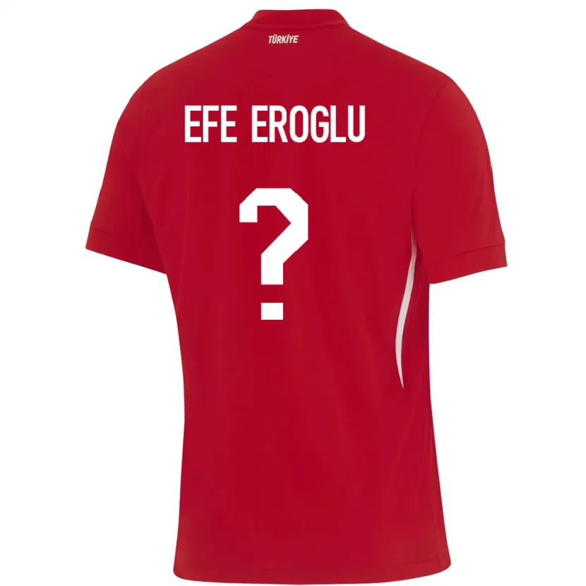 Danxen Kinder Türkei Cem Efe Eroğlu #0 Rot Auswärtstrikot Trikot 24-26 T-Shirt Schweiz