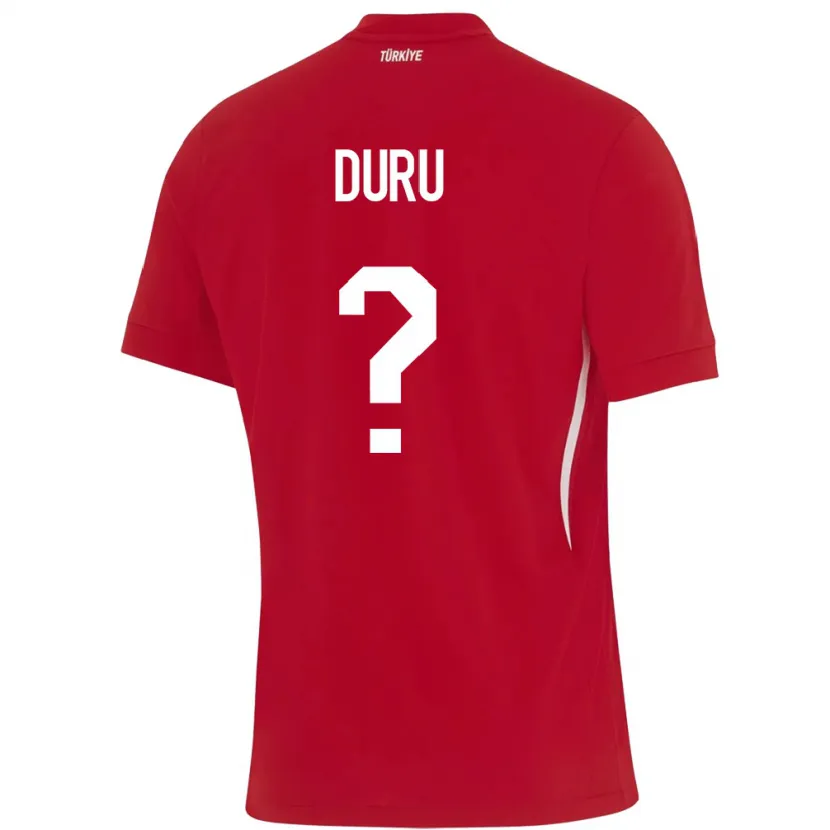 Danxen Kinder Türkei Mustafa Duru #0 Rot Auswärtstrikot Trikot 24-26 T-Shirt Schweiz