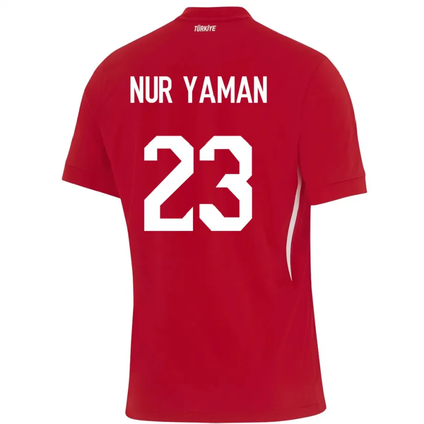 Danxen Kinder Türkei Gamze Nur Yaman #23 Rot Auswärtstrikot Trikot 24-26 T-Shirt Schweiz