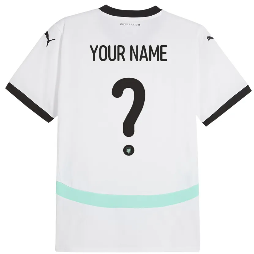 Danxen Kinder Österreich Ihren Namen #0 Weiß Auswärtstrikot Trikot 24-26 T-Shirt Schweiz