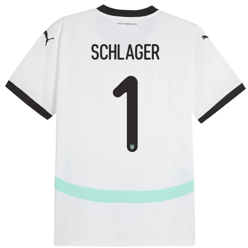 Danxen Kinder Österreich Alexander Schlager #1 Weiß Auswärtstrikot Trikot 24-26 T-Shirt Schweiz