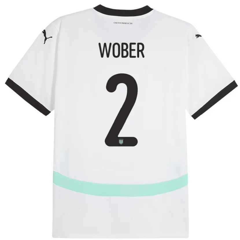 Danxen Kinder Österreich Maximilian Wöber #2 Weiß Auswärtstrikot Trikot 24-26 T-Shirt Schweiz