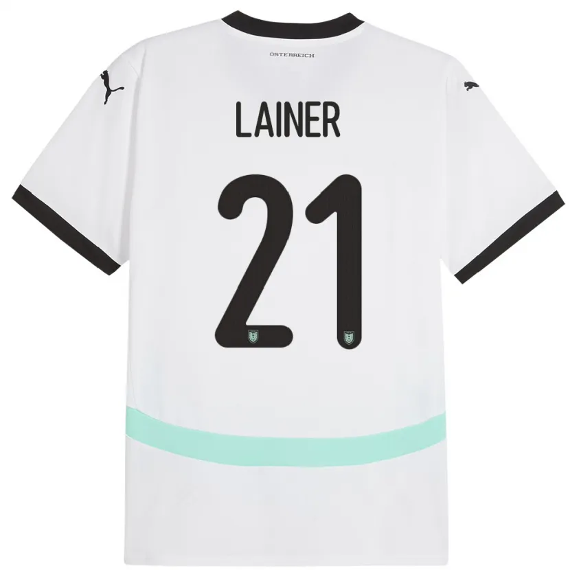 Danxen Kinder Österreich Stefan Lainer #21 Weiß Auswärtstrikot Trikot 24-26 T-Shirt Schweiz