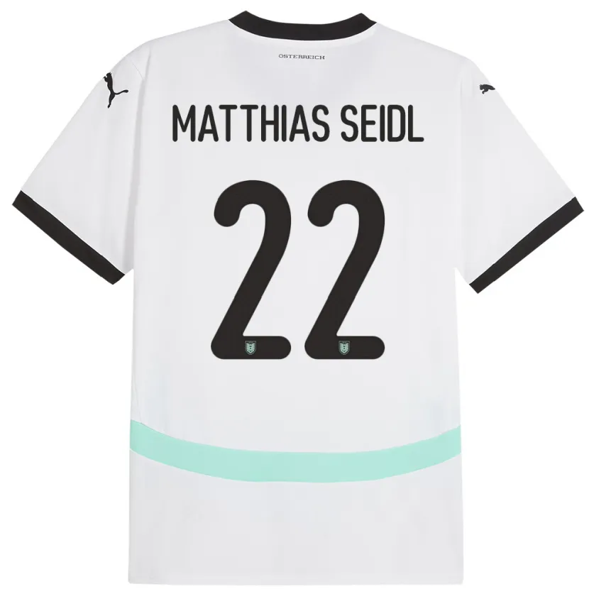 Danxen Kinder Österreich Matthias Seidl #22 Weiß Auswärtstrikot Trikot 24-26 T-Shirt Schweiz