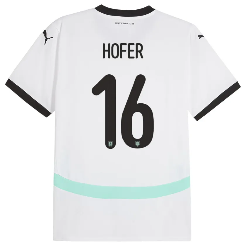 Danxen Kinder Österreich Raphael Hofer #16 Weiß Auswärtstrikot Trikot 24-26 T-Shirt Schweiz