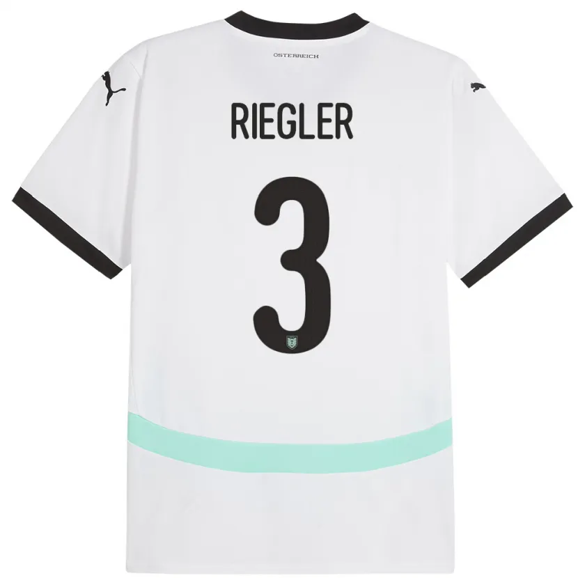 Danxen Kinder Österreich David Riegler #3 Weiß Auswärtstrikot Trikot 24-26 T-Shirt Schweiz