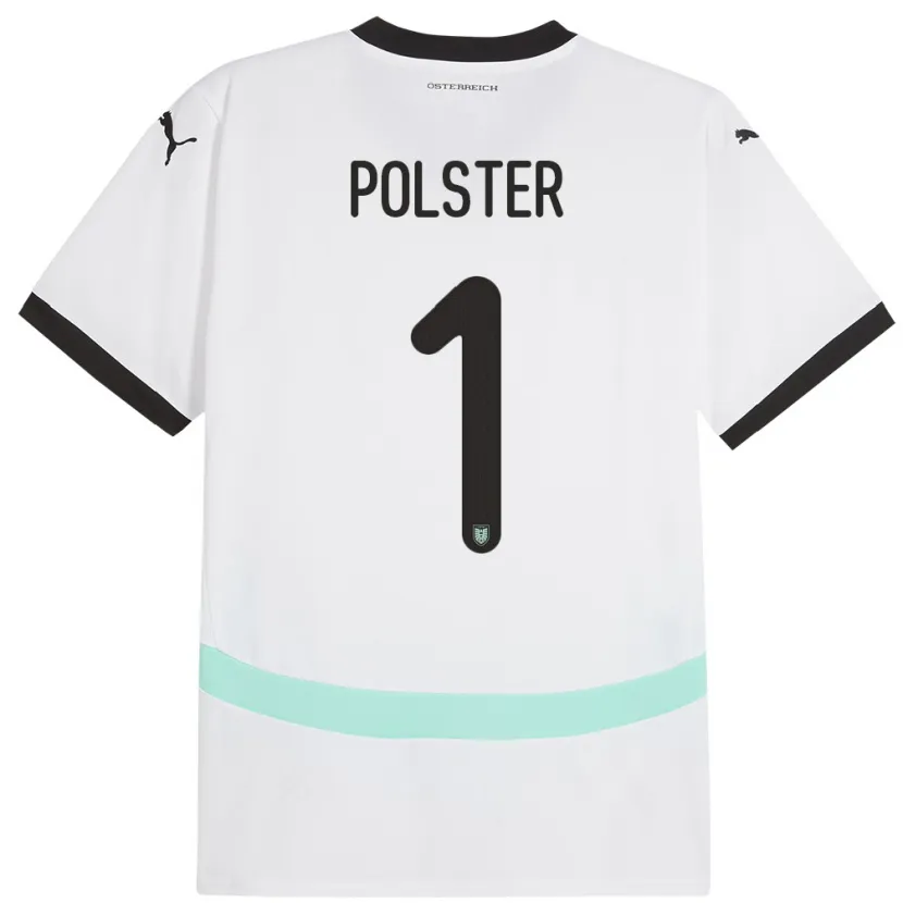 Danxen Kinder Österreich Nikolas Polster #1 Weiß Auswärtstrikot Trikot 24-26 T-Shirt Schweiz