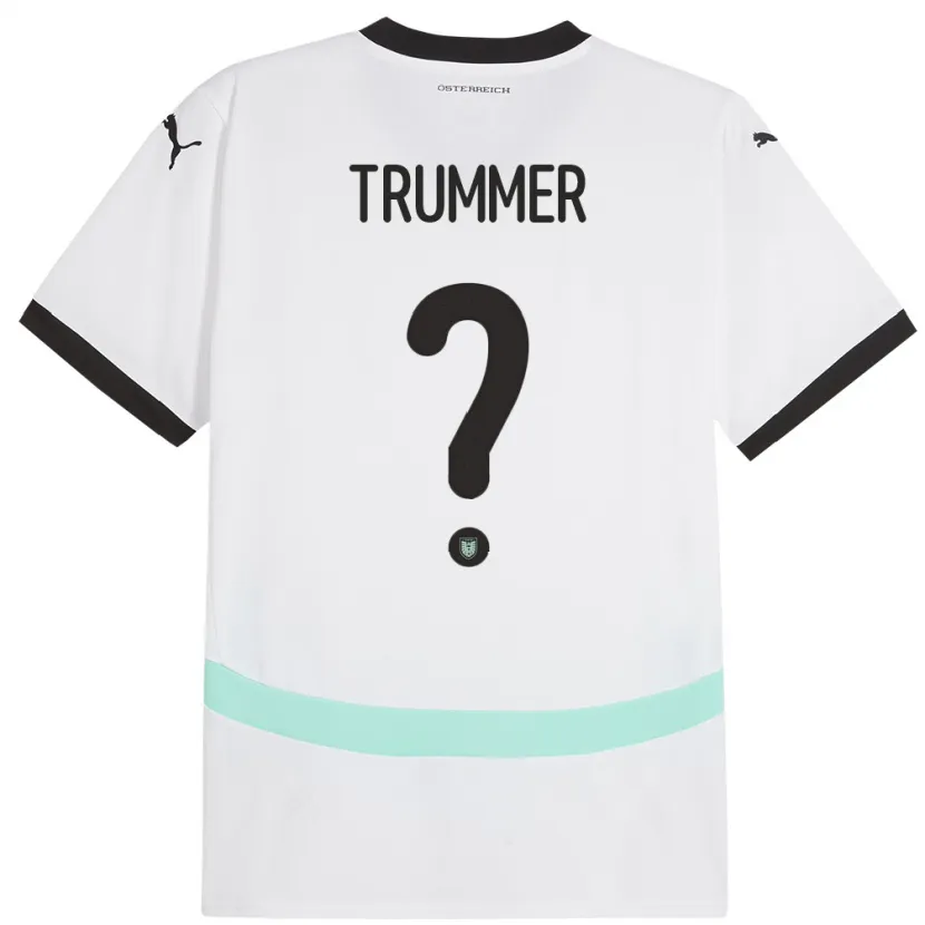 Danxen Kinder Österreich Tim Trummer #0 Weiß Auswärtstrikot Trikot 24-26 T-Shirt Schweiz